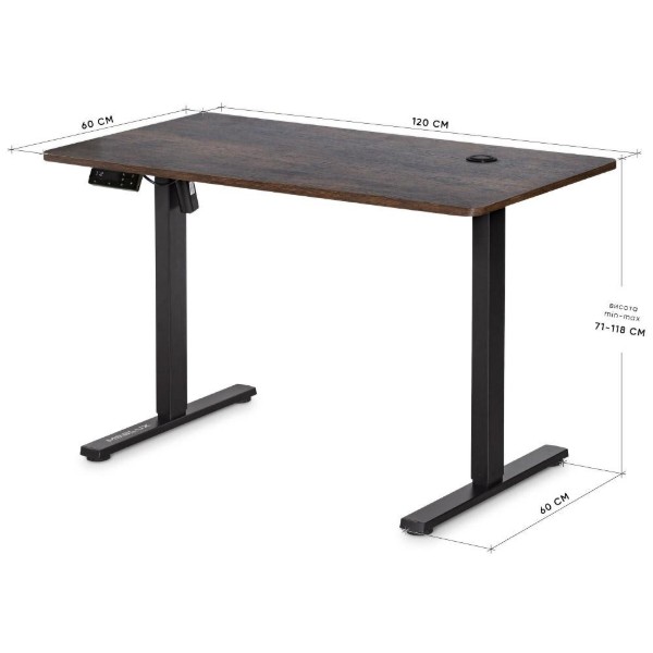 Фото - Стіл з електрорегулюванням висоти Mealux PowerDesk Energy Antique (EVO-201 Energy A/B)